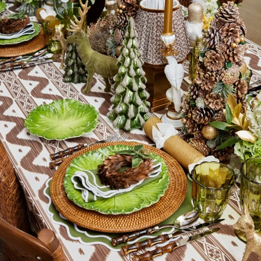 Crockery Sets<Mrs. Alice Serena Green Cabbage Dinner & Starter Plates (Set of 8)