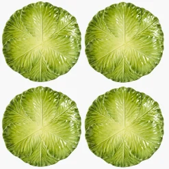 Dinner Plates | Crockery Sets<Mrs. Alice Serena Green Cabbage Dinner Plate (Set of 4)