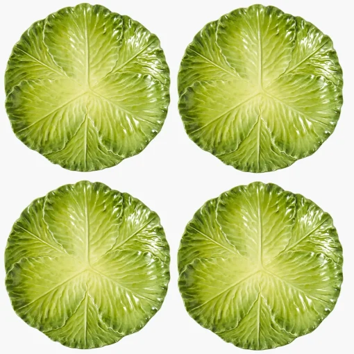 Dinner Plates | Crockery Sets<Mrs. Alice Serena Green Cabbage Dinner Plate (Set of 4)