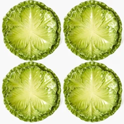 Crockery Sets<Mrs. Alice Serena Green Cabbage Dinner & Starter Plates (Set of 8)