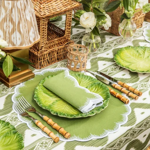 Dinner Plates | Crockery Sets<Mrs. Alice Serena Green Cabbage Dinner Plate (Set of 4)