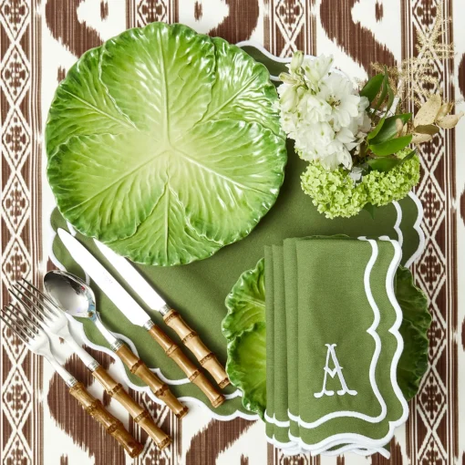Dinner Plates | Crockery Sets<Mrs. Alice Serena Green Cabbage Dinner Plate (Set of 4)
