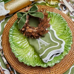 Dinner Plates | Crockery Sets<Mrs. Alice Serena Green Cabbage Dinner Plate (Set of 4)