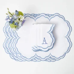 Table Linen Sets | Mrs. Alice Monogram<Mrs. Alice Serena White Placemats & Napkins (Set of 4)