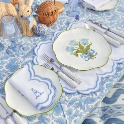 Table Linen Sets | Mrs. Alice Monogram<Mrs. Alice Serena White Placemats & Napkins (Set of 4)
