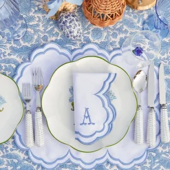 Table Linen Sets | Mrs. Alice Monogram<Mrs. Alice Serena White Placemats & Napkins (Set of 4)