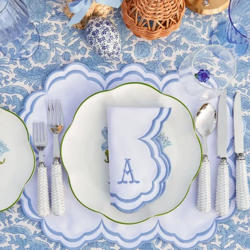 Table Linen Sets | Mrs. Alice Monogram<Mrs. Alice Serena White Placemats & Napkins (Set of 4)