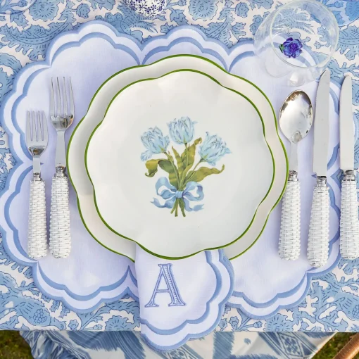 Table Linen Sets | Mrs. Alice Monogram<Mrs. Alice Serena White Placemats & Napkins (Set of 4)