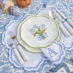 Table Linen Sets | Mrs. Alice Monogram<Mrs. Alice Serena White Placemats & Napkins (Set of 4)