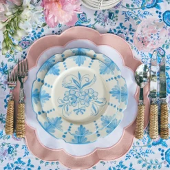 Dinner Plates<Mrs. Alice Seville Blue Gardênia Dinner Plate