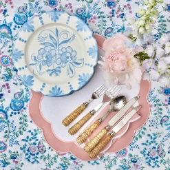 Dinner Plates<Mrs. Alice Seville Blue Gardênia Dinner Plate