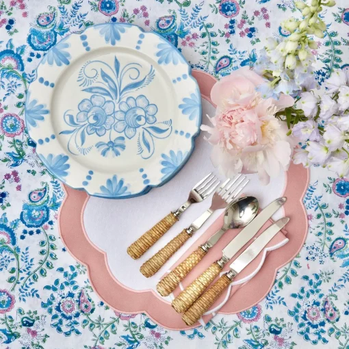 Dinner Plates<Mrs. Alice Seville Blue Gardênia Dinner Plate