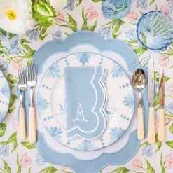 Dinner Plates<Mrs. Alice Seville Blue Gardênia Dinner Plate