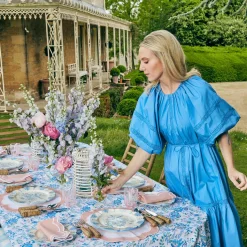 Dinner Plates<Mrs. Alice Seville Blue Gardênia Dinner Plate