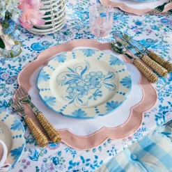Dinner Plates<Mrs. Alice Seville Blue Gardênia Dinner Plate