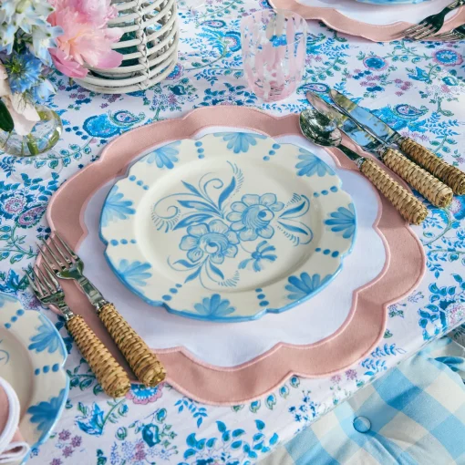 Dinner Plates<Mrs. Alice Seville Blue Gardênia Dinner Plate