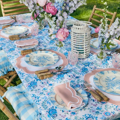 Dinner Plates<Mrs. Alice Seville Blue Gardênia Dinner Plate