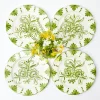 Dinner Plates | Crockery Sets<Mrs. Alice Seville Green Gardênia Dinner Plates (Set of 4)