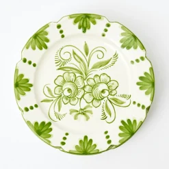 Dinner Plates<Mrs. Alice Seville Green Gardênia Dinner Plate