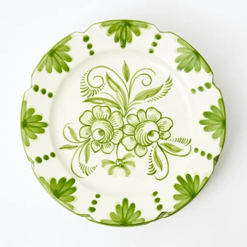 Dinner Plates<Mrs. Alice Seville Green Gardênia Dinner Plate