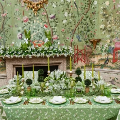 Crockery Sets<Mrs. Alice Seville Green Gardênia Dinner & Starter Plates (Set of 8)