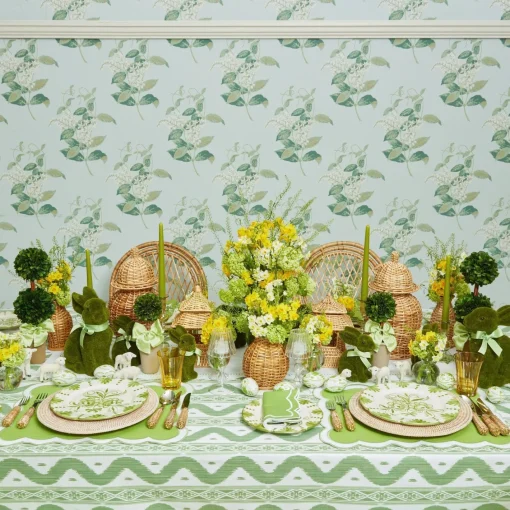 Dinner Plates<Mrs. Alice Seville Green Gardênia Dinner Plate