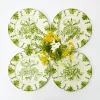 Starter Plates | Crockery Sets<Mrs. Alice Seville Green Gardênia Starter Plates (Set of 4)