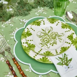 Starter Plates | Crockery Sets<Mrs. Alice Seville Green Gardênia Starter Plates (Set of 4)
