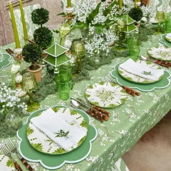 Starter Plates | Crockery Sets<Mrs. Alice Seville Green Gardênia Starter Plates (Set of 4)
