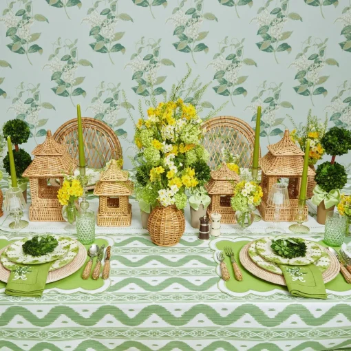 Starter Plates<Mrs. Alice Seville Green Gardênia Starter Plate