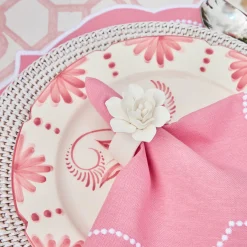 Crockery Sets<Mrs. Alice Seville Pink Gardênia Dinner & Starter Plates (Set of 8)