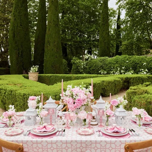 Crockery Sets<Mrs. Alice Seville Pink Gardênia Dinner & Starter Plates (Set of 8)