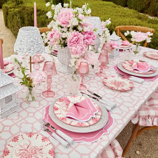 Crockery Sets<Mrs. Alice Seville Pink Gardênia Dinner & Starter Plates (Set of 8)