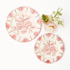 Starter Plates | Crockery Sets<Mrs. Alice Seville Pink Gardênia Starter Plate (set of 4)