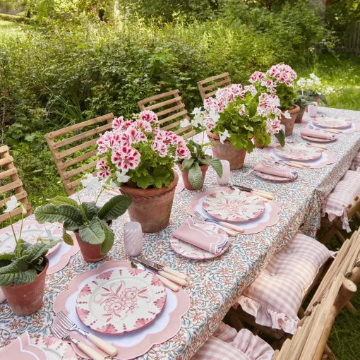 Starter Plates | Crockery Sets<Mrs. Alice Seville Pink Gardênia Starter Plate (set of 4)