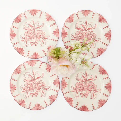 Starter Plates | Crockery Sets<Mrs. Alice Seville Pink Gardênia Starter Plate (set of 4)