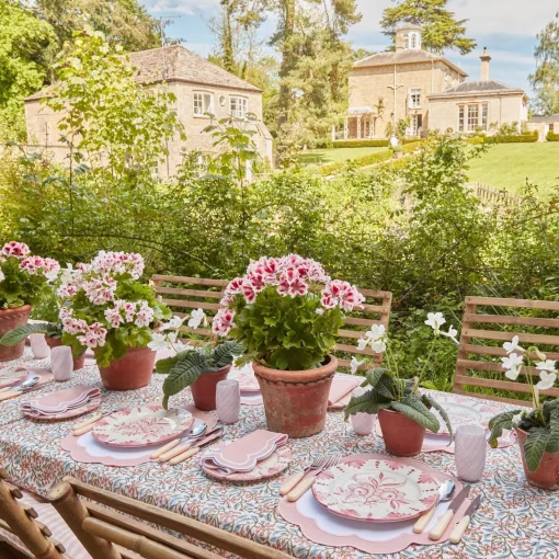 Starter Plates | Crockery Sets<Mrs. Alice Seville Pink Gardênia Starter Plate (set of 4)