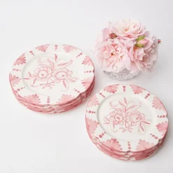 Starter Plates | Crockery Sets<Mrs. Alice Seville Pink Gardênia Starter Plate (set of 4)