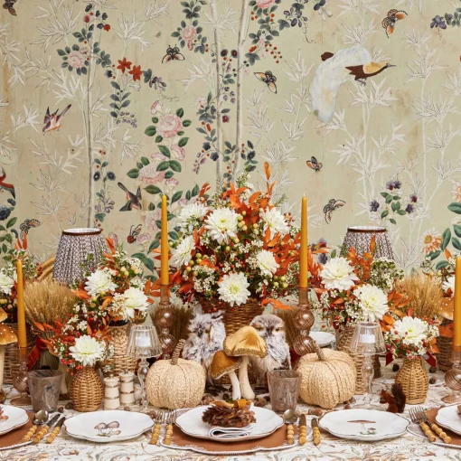 Tablecloths<Mrs. Alice Shaded Pheasant Tablecloth