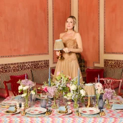 Rechargeable Table Lamps | Summer Lighting<Mrs. Alice Short Bamboo Rechargeable Lamp