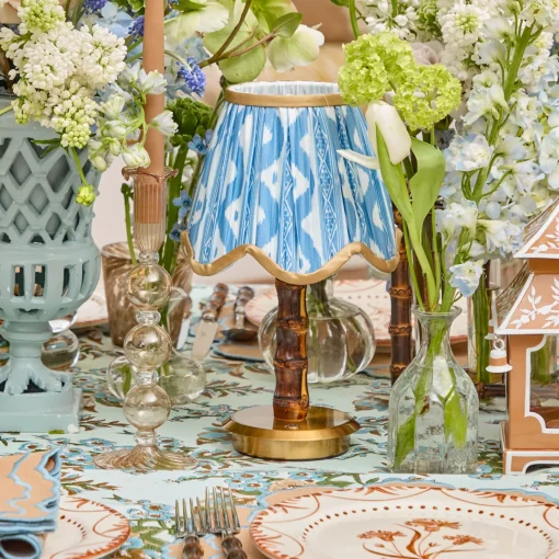 Rechargeable Table Lamps | Summer Lighting<Mrs. Alice Short Burnt Bamboo Rechargeable Lamp