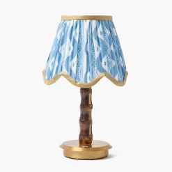Rechargeable Table Lamps | Summer Lighting<Mrs. Alice Short Burnt Bamboo Rechargeable Lamp