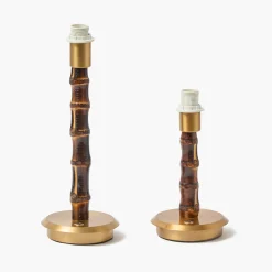 Rechargeable Table Lamps | Summer Lighting<Mrs. Alice Short Burnt Bamboo Rechargeable Lamp