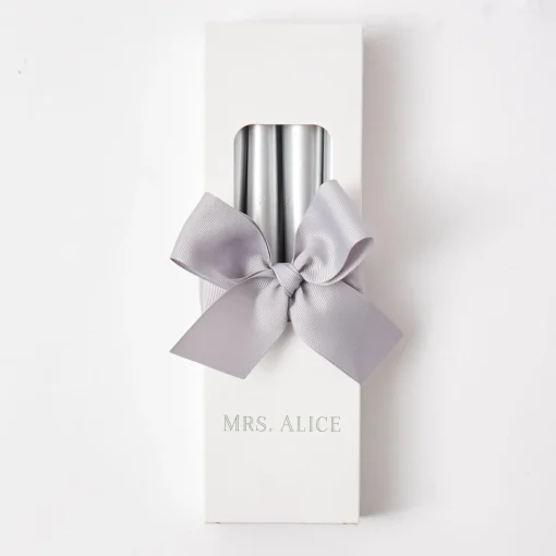 Candles<Mrs. Alice Silver Candles (Set of 8)