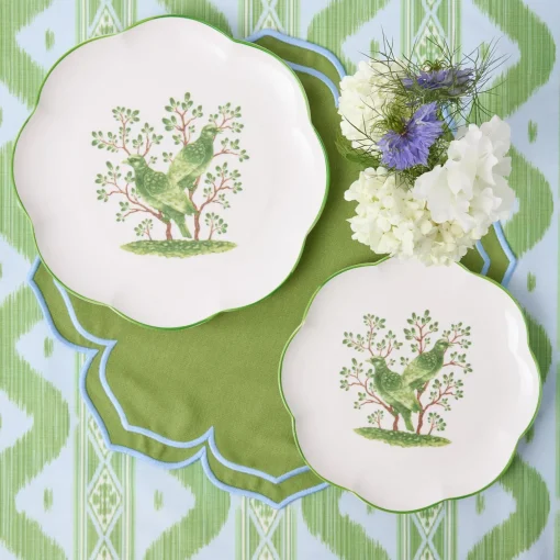 Summer Crockery | Crockery Sets<Mrs. Alice Singing Bird Dinner & Starter Plates (Set of 8)