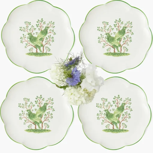 Summer Crockery | Dinner Plates<Mrs. Alice Singing Bird Dinner Plates (Set of 4)