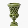 Vases | Vases & Planters<Mrs. Alice Small Adelaide Green Lattice Urn Vase