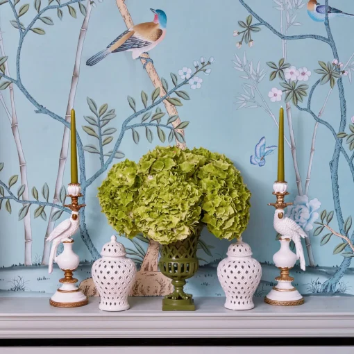 Vases | Vases & Planters<Mrs. Alice Small Adelaide Green Lattice Urn Vase