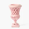 Vases | Vases & Planters<Mrs. Alice Small Adelaide Pink Lattice Urn Vase
