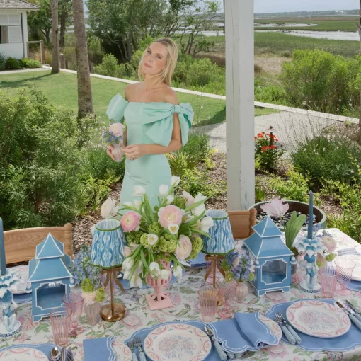 Vases | Vases & Planters<Mrs. Alice Small Adelaide Pink Lattice Urn Vase